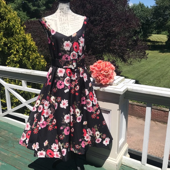 HP  NWOT CITY CHIC Poppy Blossom Dress Sz 16 - Picture 3 of 8
